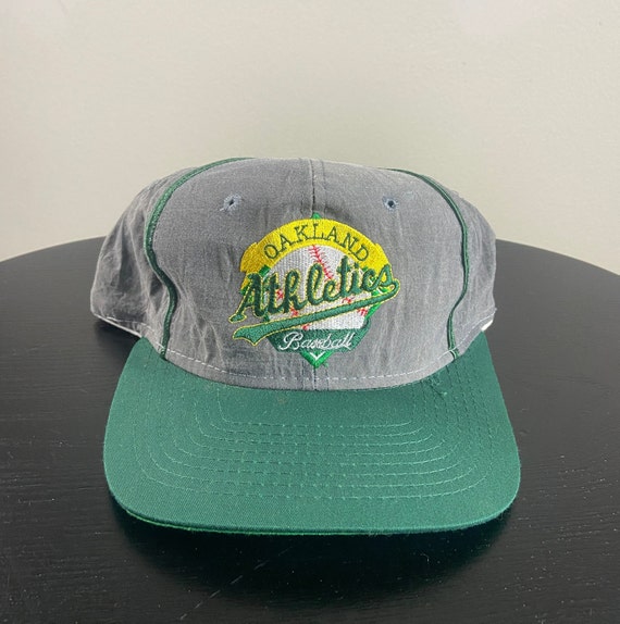 Vintage Oakland Athletic A's Double Sharktooth Wool Snapback Hat Logo Athletic Vintage Oakland Athletic A's Double Sharktooth Wool Snapback Hat Logo Athletic
