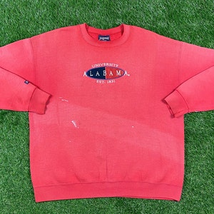 Vintage University of Alabama Crimson Tide Crewneck Sweatshirt Jansport Made USA Xtra Large XL NCAA College Football Roll Tide Pull Over