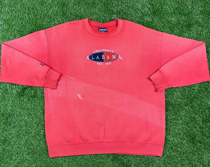 Vintage University of Alabama Crimson Tide Crewneck Sweatshirt Jansport Made USA Xtra Large XL NCAA College Football Roll Tide Pull Over
