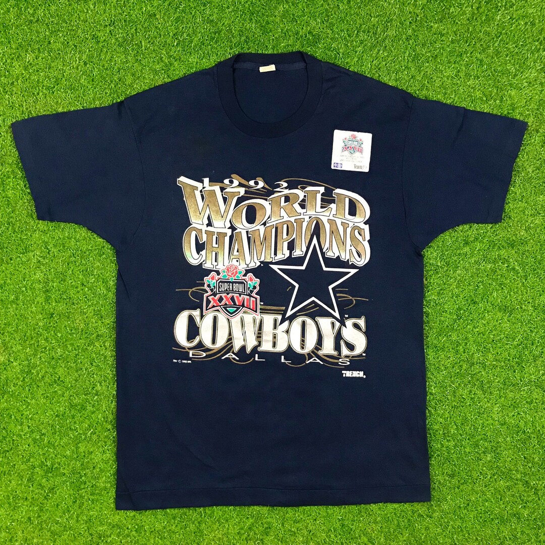90s ダラス・カウボーイズ スーパーボウル チャンピオン1992年 Tシャツ 90s オールスポーツタグ ダラスカウボーイズ Tシャツ Lサイズ