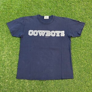 Vintage Dallas Cowboys Troy Aikman T Shirt Tee Lee Made USA Size Medium M NFL Football Aikman Texas 1990s 90s