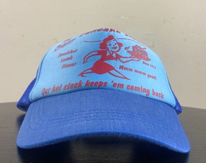 Vintage The Original Pancake House Snapback Hat OSFA Morning Meal Breakfast Food Brunch Classic Trucker Hat Rare Cap 1980s 80s