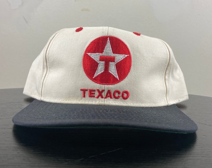 Vintage Texaco Havoline Racing Snapback Hat Cap Checkered Flag Sports OSFA NASCAR Racing Daytona 500 1990s 90s