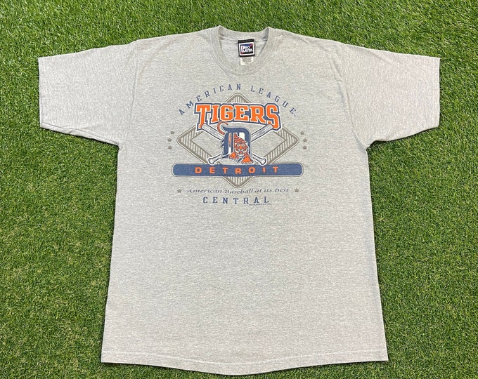 Vintage Detroit Tigers T Shirt Tee Pro Player Size Xtra Large XL MLB Baseball Michigan 1990s 90s