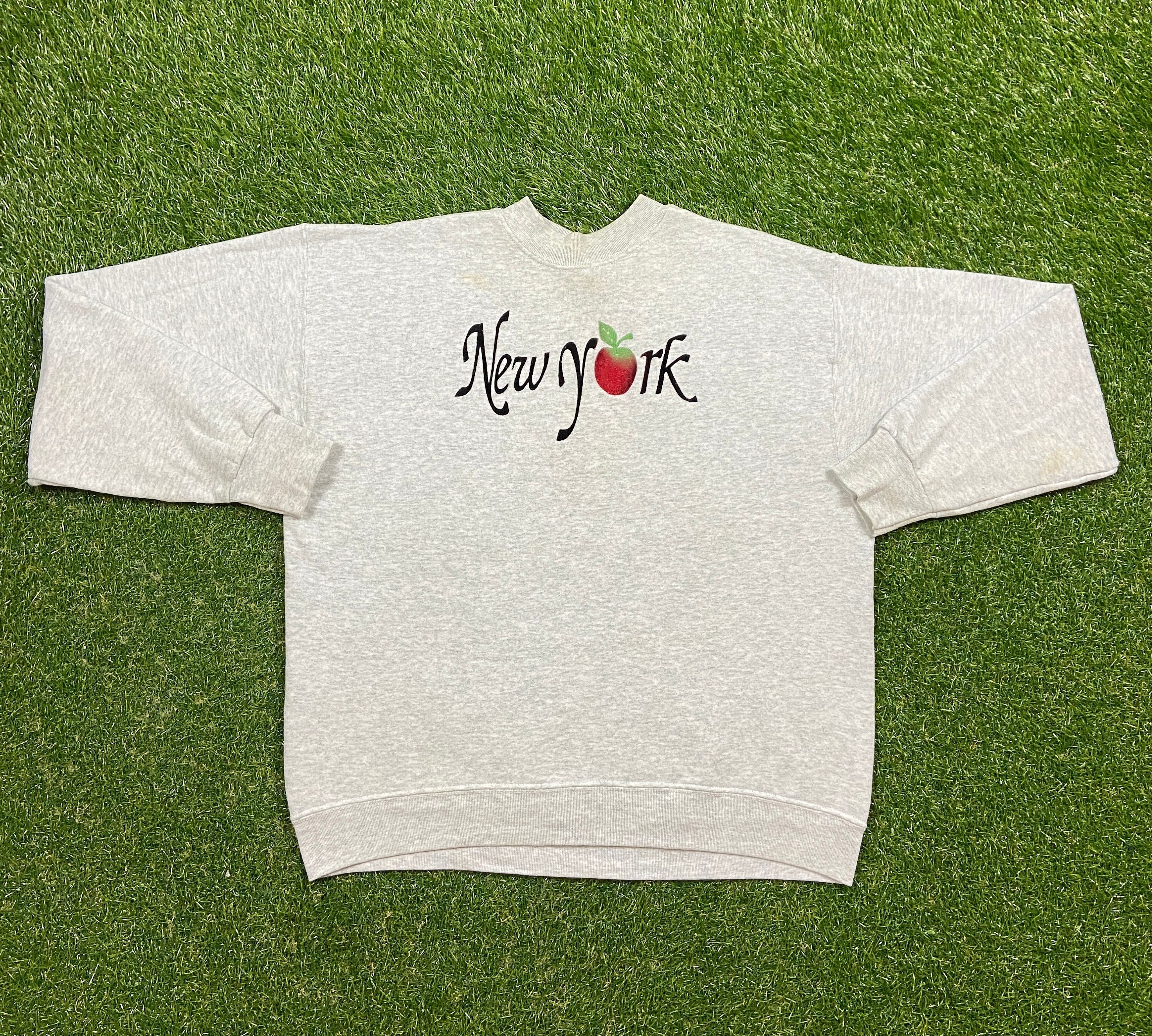 Vintage New York City Big Apple Crewneck Sweatshirt Fruit of 