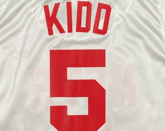 Vintage New Jersey Nets Jason Kidd #5 Jersey Reebok Size XXL 2XL