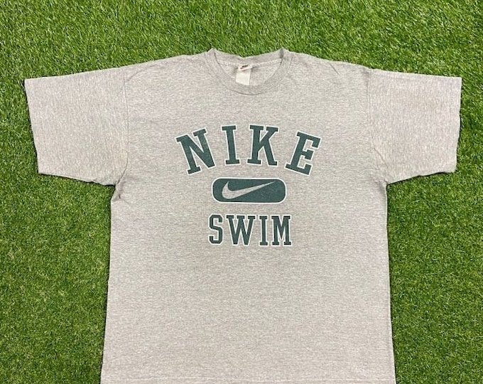 Vintage Nike Swim T Shirt Tee Size XXL 2XL Nike Check Air Jordan Just Do It Classic Sportswear