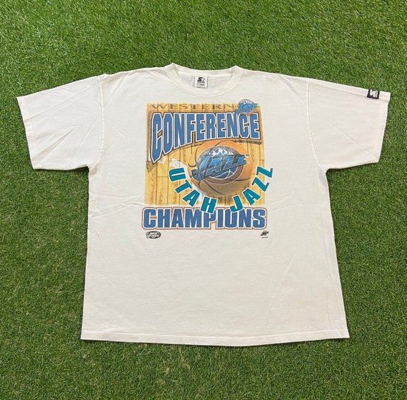 Vintage Starter - Utah Jazz Western Conference T-Shirt 1990s X