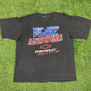 Vintage Chevrolet Racing T Shirt Tee All Sport Size Xtra Large XL Vintage Classic Car NASCAR Daytona 1990s 90s