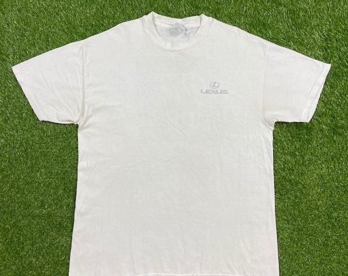 Vintage Lexus T Shirt Tee Hanes Made USA Size Xtra Large XL 1990s 90s Classic Rare Shirt Luxury Car