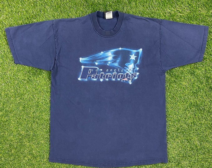 Vintage New England Patriots T Shirt Tee Pro Player Size Xtra Large XL NFL Football Boston Massachusetts Tom Brady