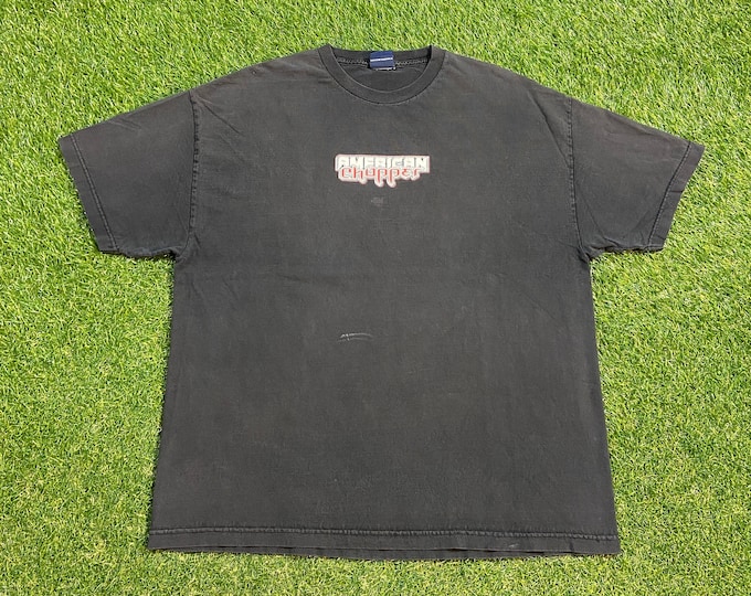 Vintage American Chopper T Shirt Tee Size Xtra Large XL Harley Davidson Motorcycle Bike Week HOG 1990s 90s