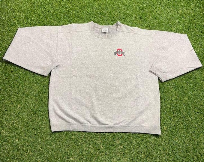 Vintage Ohio State University Crewneck Sweatshirt Made Usa Size Xtra Large XL Cleveland NCAA College Football Basketball OSU 1990s 90s