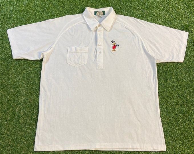 Vintage Scrooge McDuck Polo Shirt Made USA Size Xtra Large XL Walt Disney World WDW Classic Magic Kingdom Mickey Mouse 1990s 90s Polo