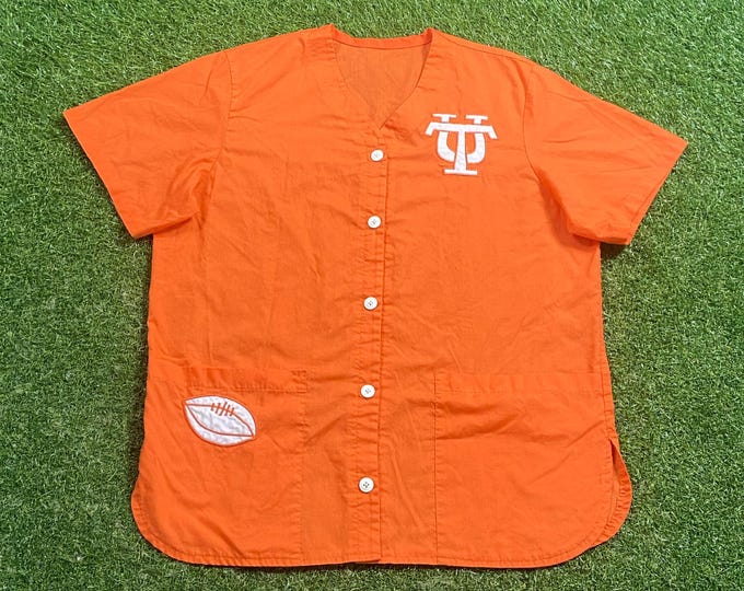 Vintage University of Tennessee Volunteers Button Down Jersey Size Large L NCAA College Football 1990s 90s