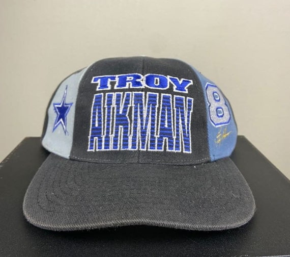 Vintage Troy Aikman 8 Snapback Hat Dallas Cowboys Cap Drew Pearson