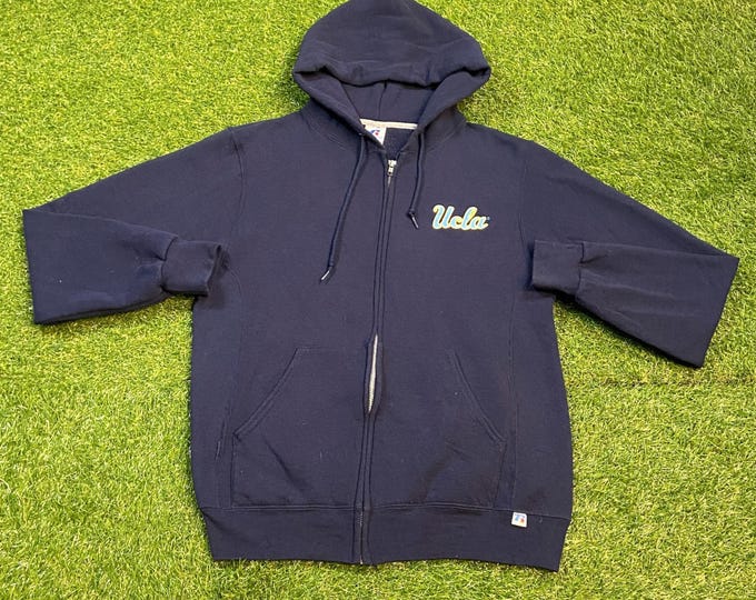Vintage UCLA Bruins Hoodie Sweatshirt Size Medium M NCAA College Football University California Los Angeles Pull Over Oversized 1990s 90s