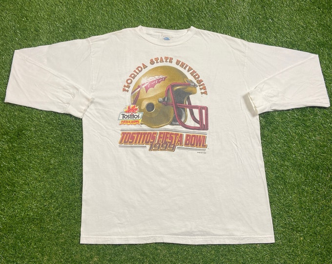 Vintage Florida State University Seminoles Long Sleeve Shirt Size Xtra Large XL NCAA College Football FSU Tallahassee 1990s 90s