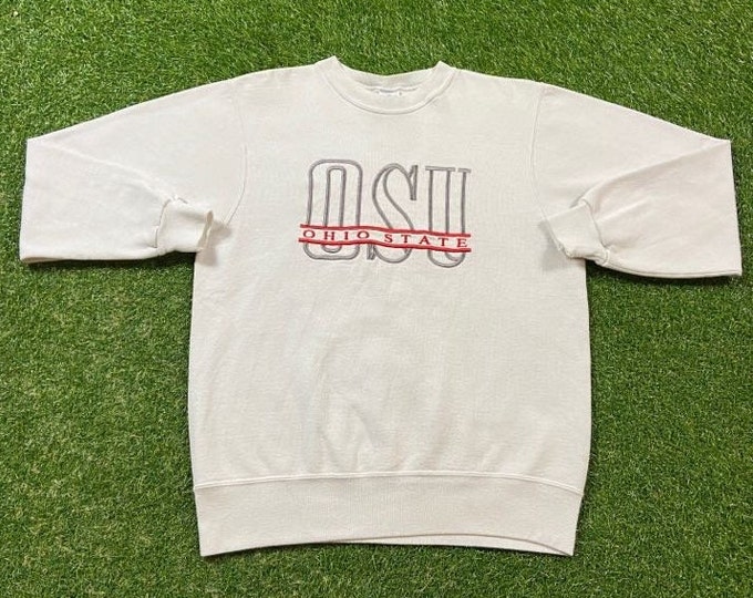 Vintage Ohio State University Crewneck Sweatshirt Champion Made Usa Size Large L Cleveland NCAA College Football Basketball OSU Pull Over