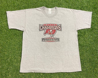 Vintage Tampa Bay Buccaneers Super Bowl Champions T Shirt Tee Size Xtra Large XL NFL Football Florida Brady 00s