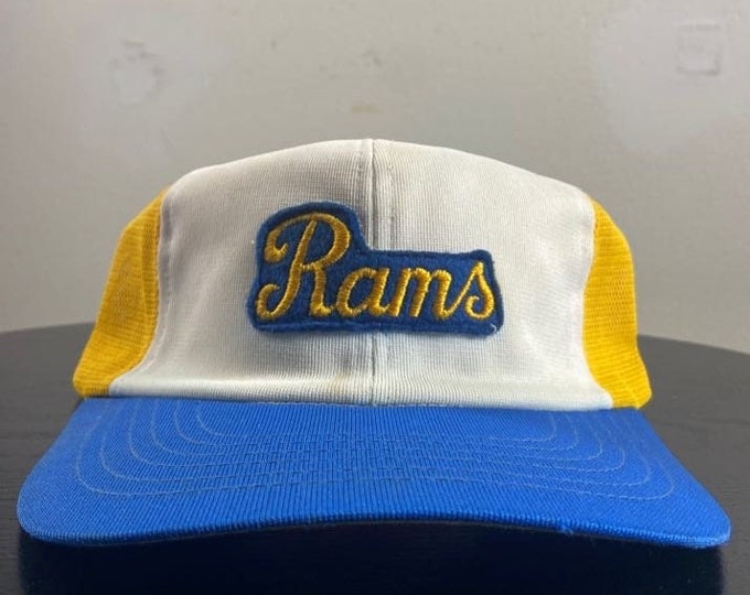 Vintage Los Angeles Rams Snapback Hat World Beaters OSFA NFL Football LA California St Louis 1990s 90s