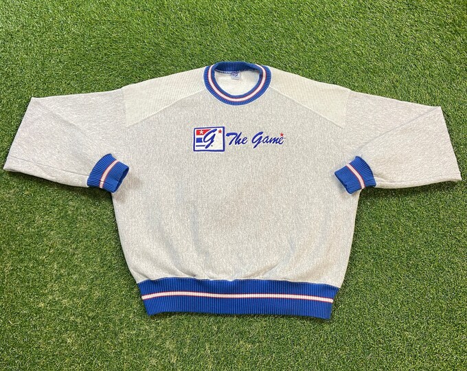 Vintage The Game Crewneck Sweatshirt Made USA Size Xtra Large XL Quality 1990s Oversized Comfy Great Fit Original 90s Pull Over