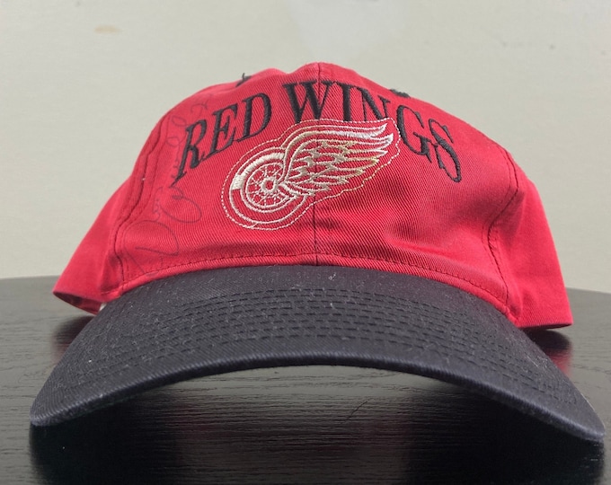 Vintage Detroit Red Wings Snapback Hat Twins Enterprise Inc NHL Hockey Michigan 90s 1990s