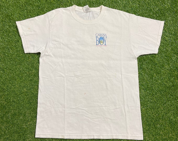Vintage Cabana Boy Flavored Rums T Shirt Tee Size Large L Classic Rum Drink Alcohol Party Night Life Classic Liquor 1990s 90s