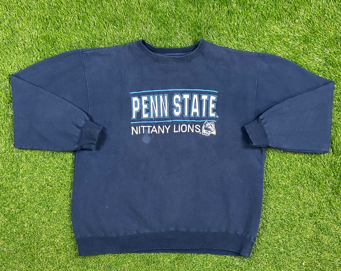Vintage Penn State University Crewneck Sweatshirt Majestic Size Xtra Large XL Nittany Lions NCAA College Football Pennsylvania Pull Over