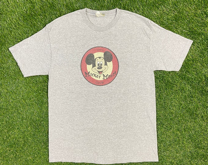Vintage Mickey Mouse Club T Shirt Tee Mickey & Co Size Large L Walt Disney World WDW Disneyland Magic Kingdom