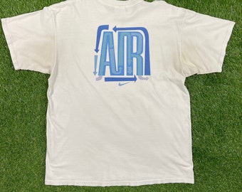 Vintage Nike Air shirt Just Do It Jordan grote t-shirt, zeldzame noodlijdende, verkocht zoals de Nike Air uit de jaren 90 en 90