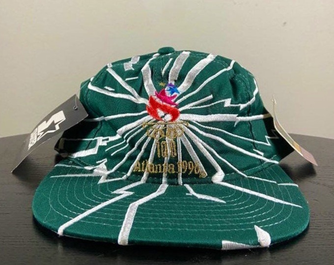 Vintage US Olympic Atlanta 1996 100 Year Anniversary Snapback Hat Starter OSFA Olympics Dream Team 1990s 90s Rare Shockwave Deadstock Nwt