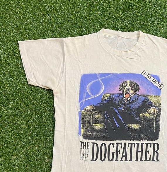 Vintage Big Dogs the Dogfather T Shirt Tee Size Small S Puppy Dog