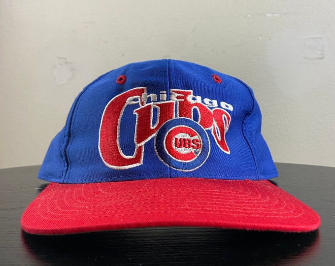 Vintage Chicago Cubs Fitted Hat The Game 6 7/8 Wrigley Field National League MLB Baseball Illinois 1990s 90s