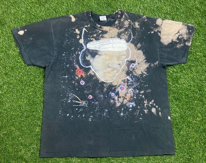 Vintage Jimi Hendrix T Shirt Tee Made USA Size Xtra Large XL Psychedelic Rock N Roll Counter Culture Hippie 1990s 90s Rare