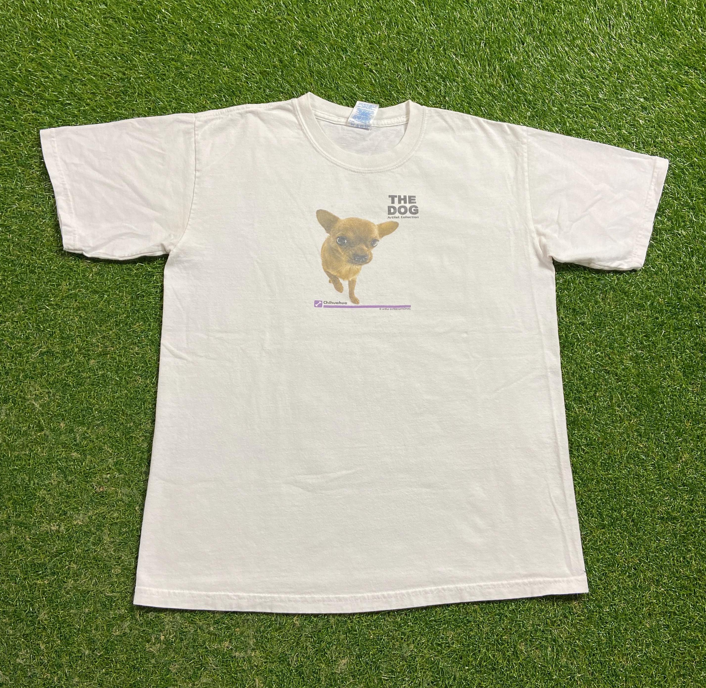 Vintage Chihuahua Portrait T Shirt Tee Size Medium M Puppy Dog
