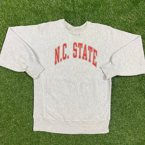 Vintage NC State University WolfPack shops Crewneck Sweatshirt Champion Reverse Weave Xtra Large XL NCAA College Basketball Pull Over Oversized