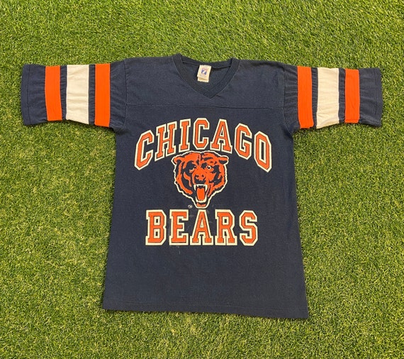 Vintage Chicago Bears T Shirt Tee Logo 7 Made USA Size Small S -    Singapore