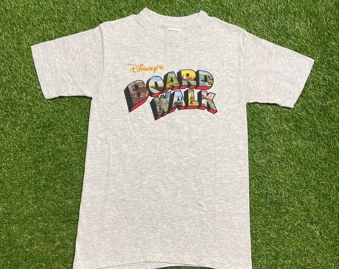 Vintage Disney's Boardwalk T Shirt Tee Mickey Inc Made USA Size Small S Walt Disney World WDW Mickey Mouse Disneyland Magic Kingdom Classic
