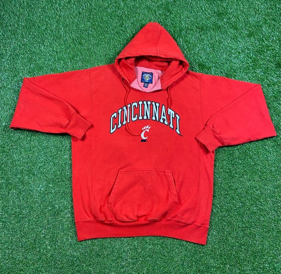 Vintage University of Cincinnati Bearcats Hoodie Sweatshirt 