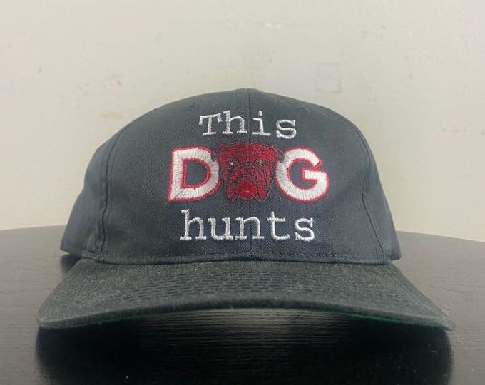 Vintage Red Dog Snapback Hat American Needle OSFA Georgia Bulldogs Puppy Breed 1990s 90s