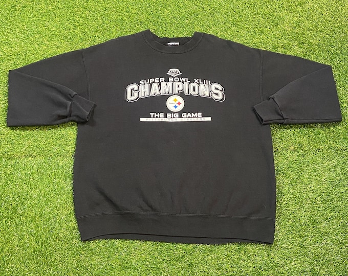 Vintage Pittsburgh Steelers Crewneck Sweatshirt Size Xtra Large XL NFL Football Pennsylvania Pull Over Oversized 00s