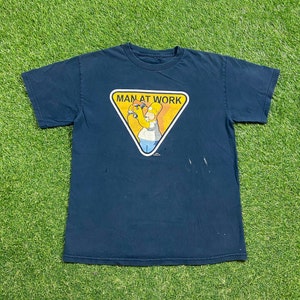 Vintage The Simpson T Shirt Tee Size Small S Homer Simpsons ABC Classic Cartoon Tv Show Animation 1980s 1990s