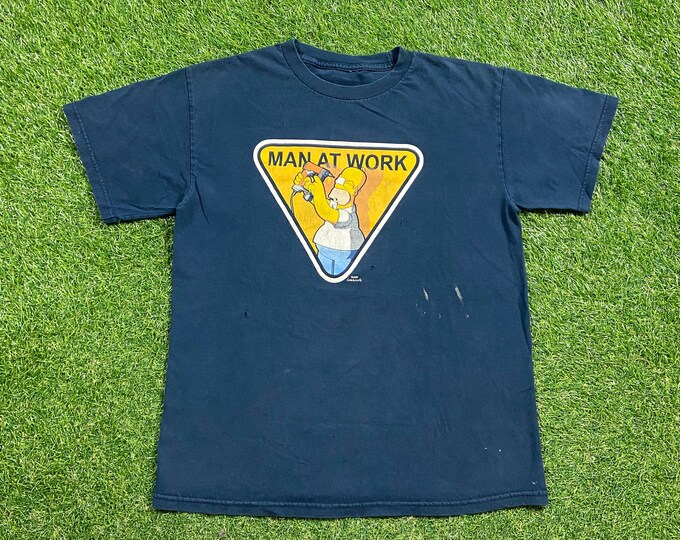 Vintage The Simpson T Shirt Tee Size Small S Homer Simpsons ABC Classic Cartoon Tv Show Animation 1980s 1990s