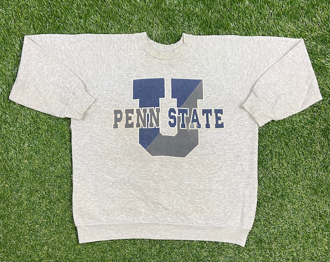 Vintage Penn State University Crewneck Sweatshirt Made USA Xtra Large XL Nittany Lions NCAA College Football Pennsylvania Pull Over Warm
