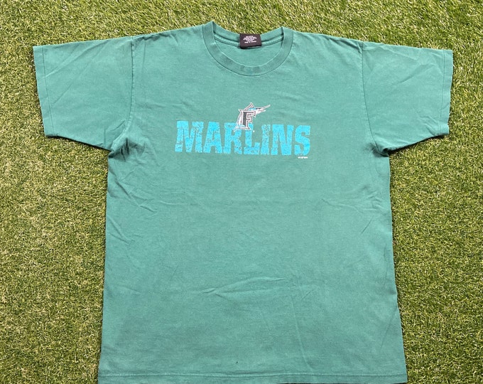 Vintage Florida Marlins T Shirt Tee Concepts Sports Size Xtra Large XL MLB Baseball National League 1990s 90s Classic