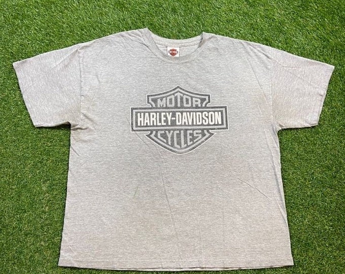 Vintage Harley Davidson T Shirt Tee Size XXL 2XL Staunton Virginia HOG Motorcycle Truckers Biker 1980s 80s Classic Original