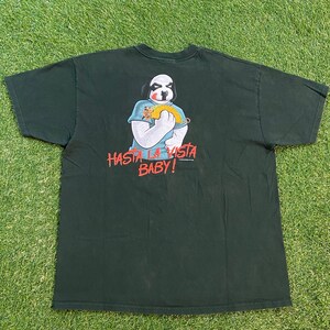 Vintage Big Dogs Hasta La Vista Baby! T Shirt Tee Size Xtra Large XL Puppy Dog Breed Santa Barbara Graphic 90s 1990s
