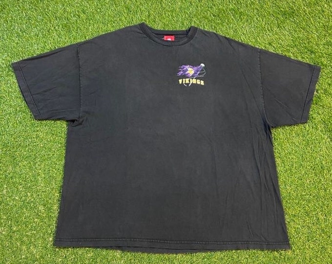 Vintage Minnesota Vikings T Shirt Tee Size 4X NFL Football Randy Moss 1990s 90s