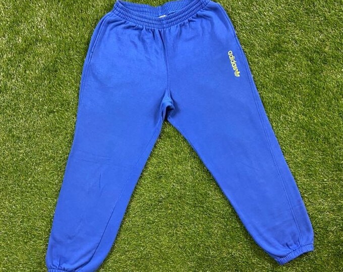 Vintage Adidas Sweatpants Size Medium M RARE New York 80s Warm Cozy Comfy 1980s Classic Logo Original